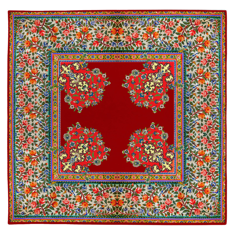 رومیزی طرح گل ریز کد 9987.1