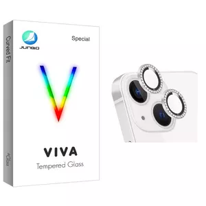 محافظ لنز دوربین جانبو مدل Viva رینگی نگین دار مناسب برای گوشی موبایل اپل iPhone 14 / 14 Plus