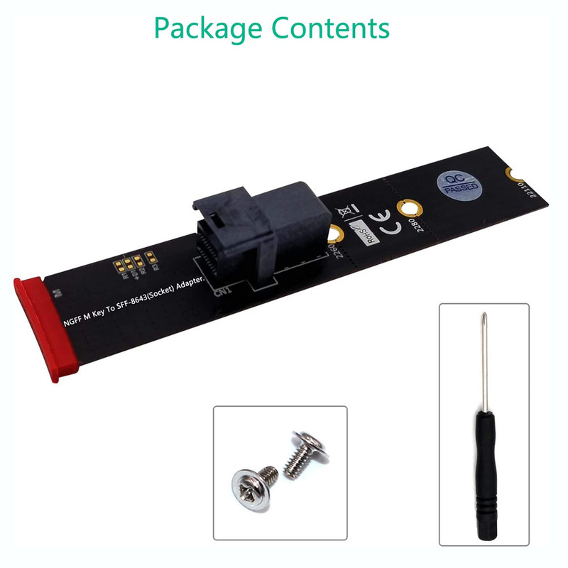 مبدل هارد NGFF M.2 به SFF 8643 مدل netpil-7058