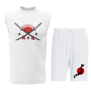 ست تاپ و شلوارک مردانه طرح ژاپن مدل J012W