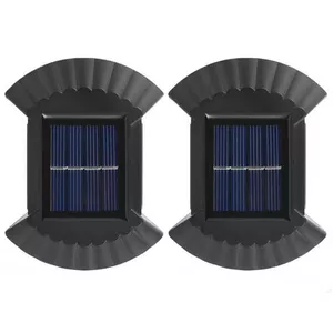 چراغ دیواری خورشیدی مدل دوطرفه پازلی بسته 2 عددی