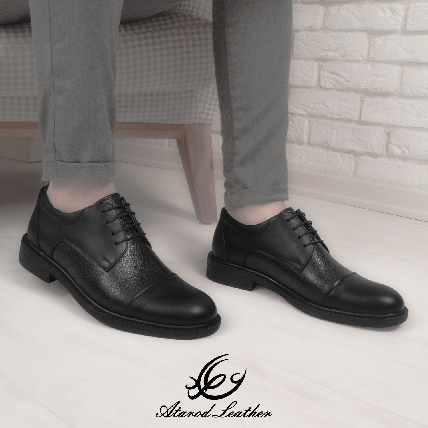 کفش روزمره مردانه چرم عطارد مدل چرم طبیعی کد SH81 -  - 5