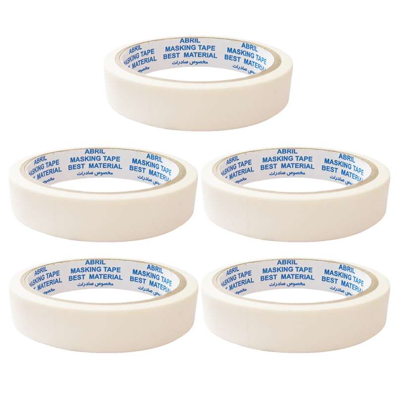 نوار چسب کاغذی آبریل کد 16 پهنای 2 سانتی متر بسته 5 عددی