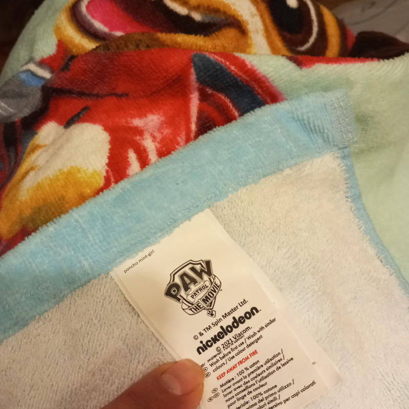 حوله کودک پاو پاترول مدل اسکای کد 001 سایز 85x59 سانتی متر