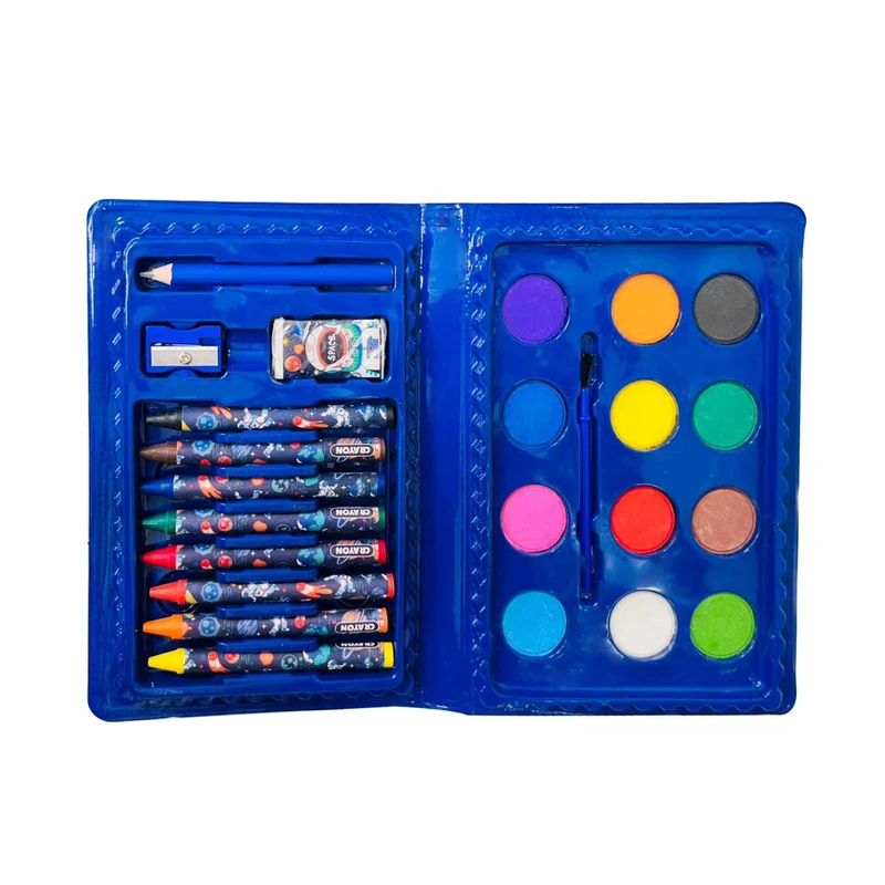 بسته لوازم تحریر مدل فضانورد مجموعه 24 عددی