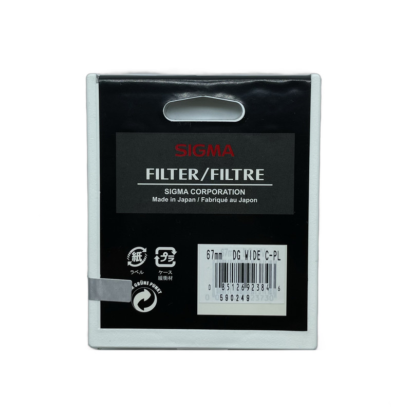 فیلتر لنز مدل C-PL MC SIGMA DG WIDE-67MM