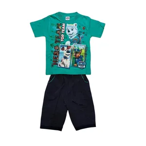 ست تی شرت و شلوارک پسرانه مدل ASH459