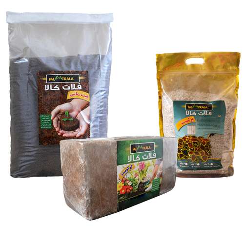 پرلیت و کوکوپیت و پیت ماس فلات کالا کد PCP3L7.5K وزن 7.5 کیلوگرم مجموعه 3 عددی