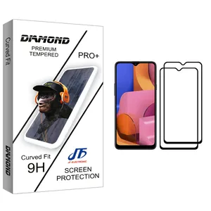 JF Diamond glass Screen Protector For Samsung Galaxy A20s Pack Of 2