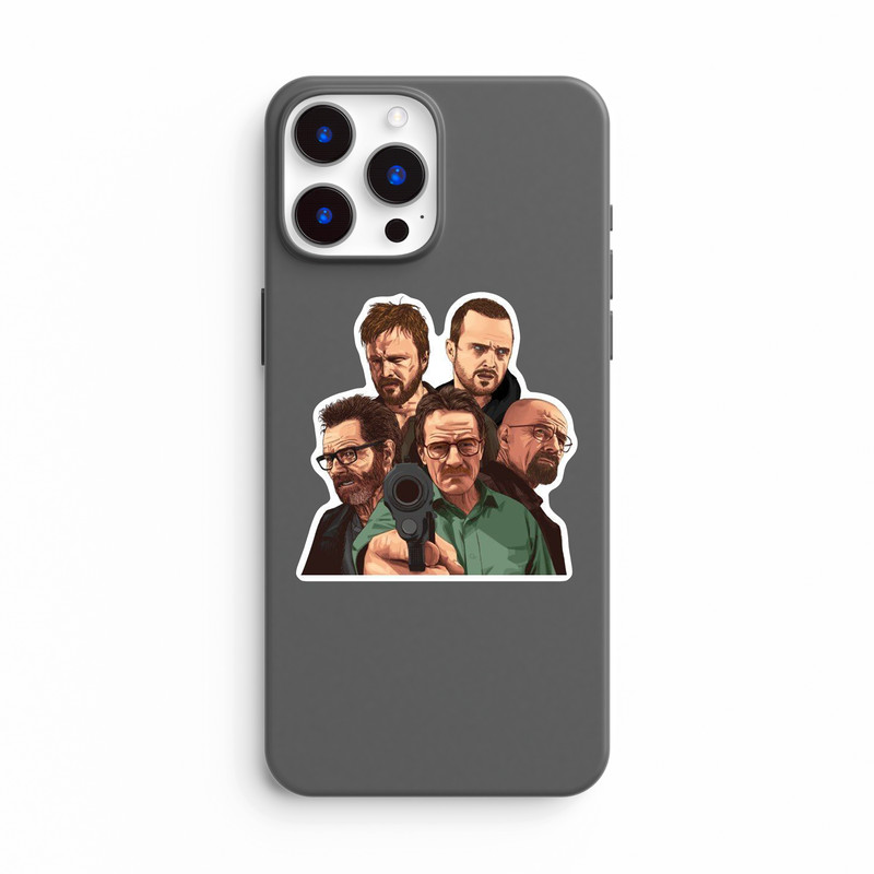 استیکر لپ تاپ و موبایل بووم طرح سریال Breaking Bad مدل W.J کد WR4