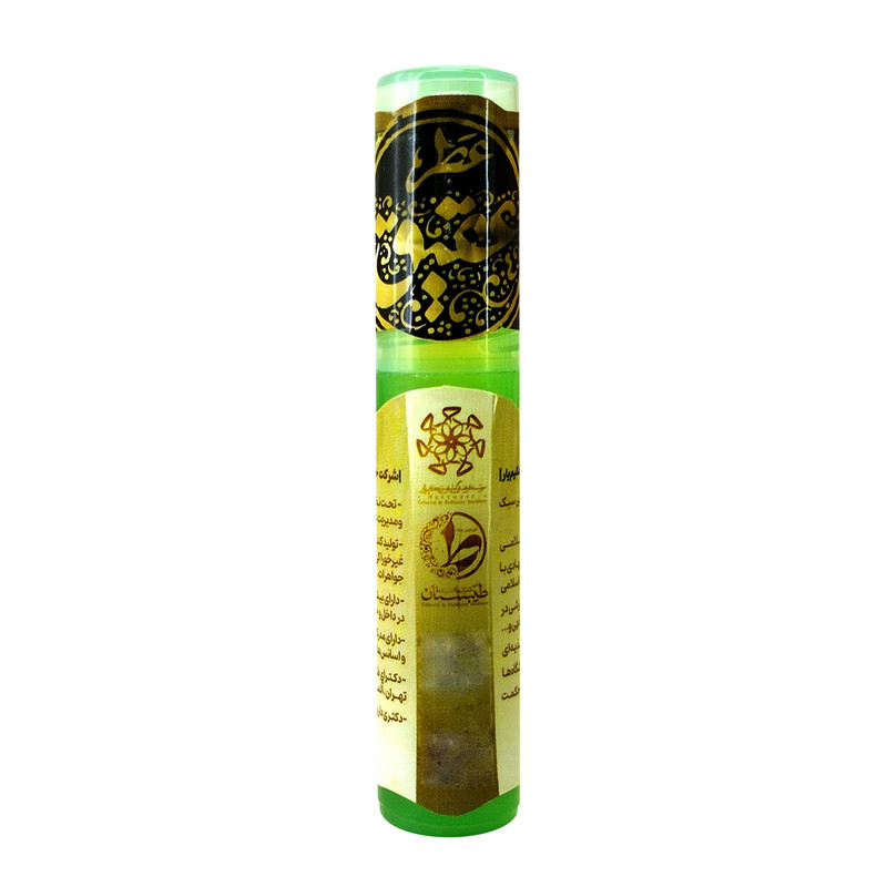 عطر جیبی طیبستان مدل عقیق طرح غلتکی کد 102502 حجم 2.5 میلی لیتر