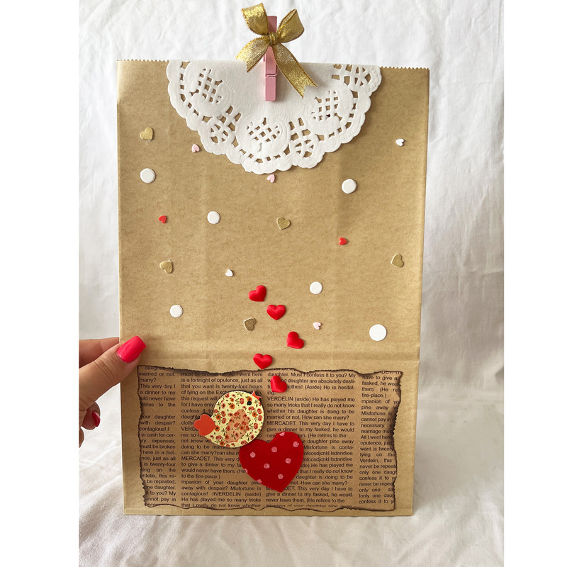 پاکت هدیه مدل پرنده عشق کد 20.30