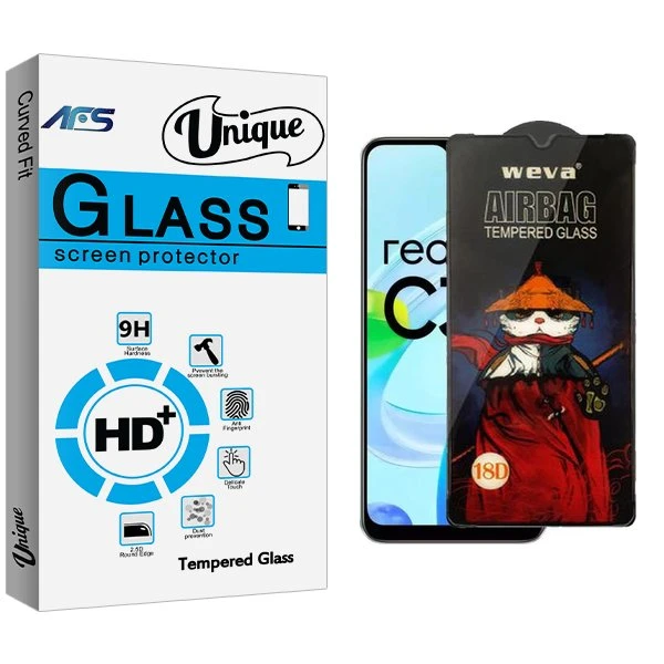 محافظ صفحه نمایش ای اف اس مدل Unique Airbag مناسب برای گوشی موبایل ریلمی C30