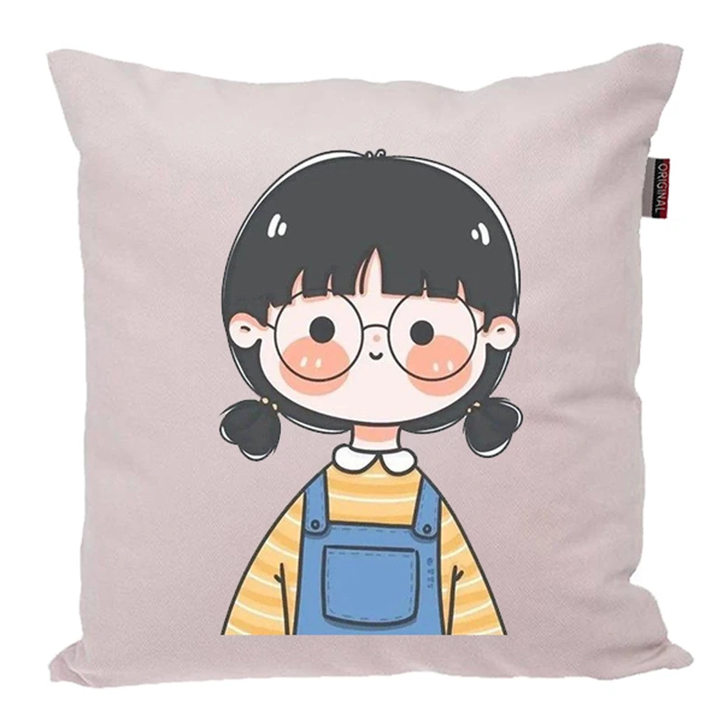 کوسن ناریکو مدل فانتزی طرح دختر کد 04833