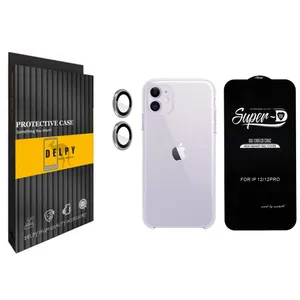 محافظ لنز دلپی مدل Gorilla Lenz مناسب برای گوشی موبایل اپل Iphone 12 به همراه محافظ صفحه نمایش