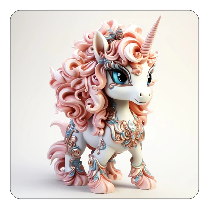 مگنت کاکتی طرح اسب تک شاخ و یونیکورن مدل mp32224