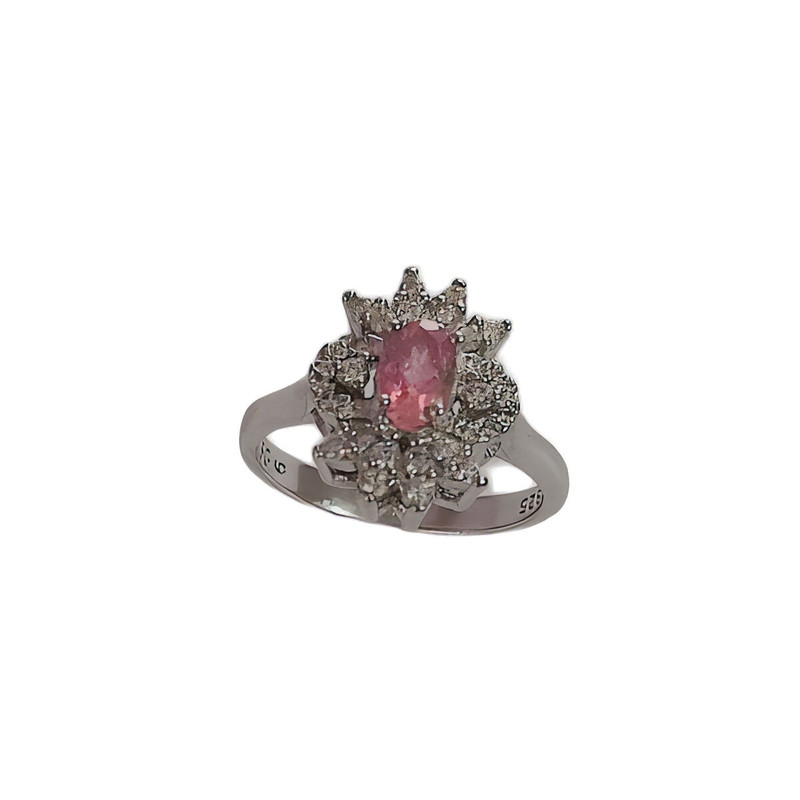 انگشتر نقره زنانه مدل جواهری