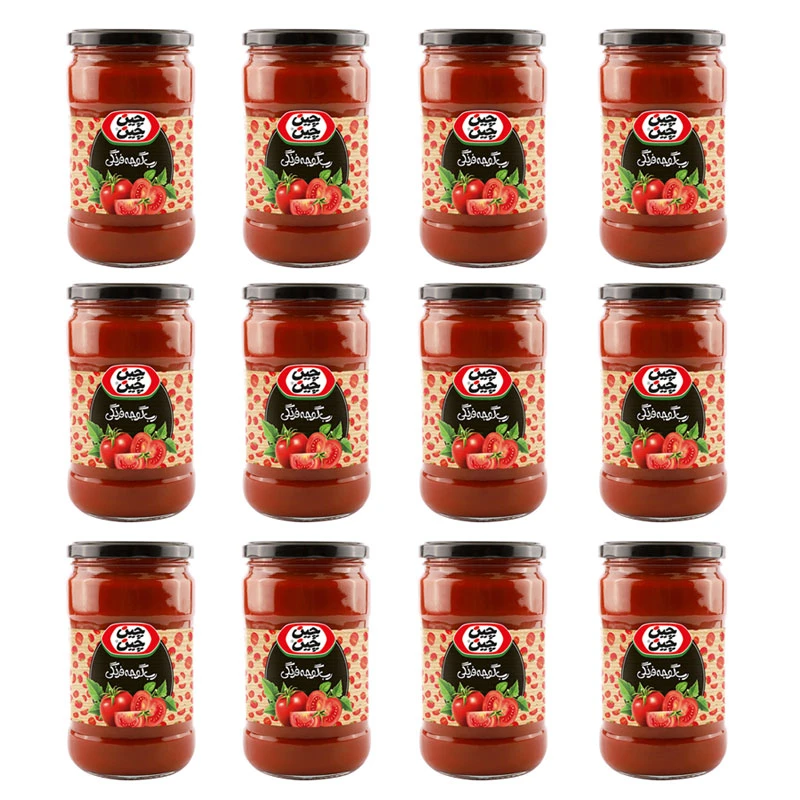 رب گوجه فرنگی چین چین - 700 گرم بسته 12 عددی