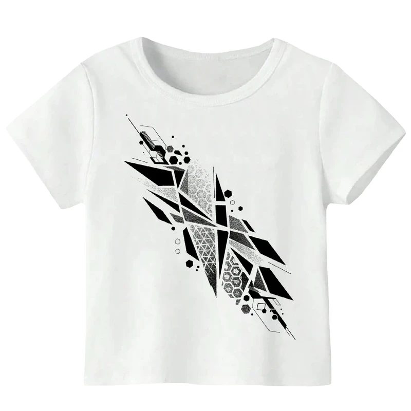 تی‌شرت آستین کوتاه پسرانه مدل انتزاعی W249