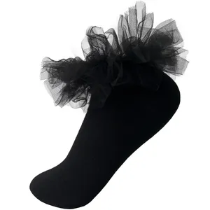 جوراب ساق کوتاه زنانه مدل لبه تور 02