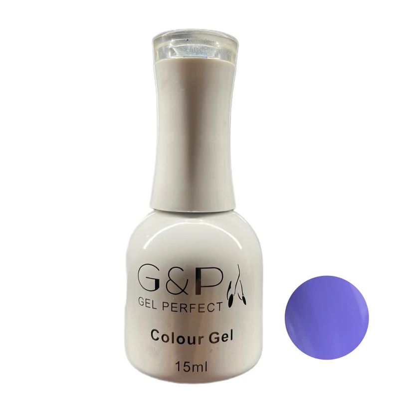 لاک ژل براق ناخن جی پی مدل gel perfect شماره ۲۵۹ رنگ بنفش یاسی