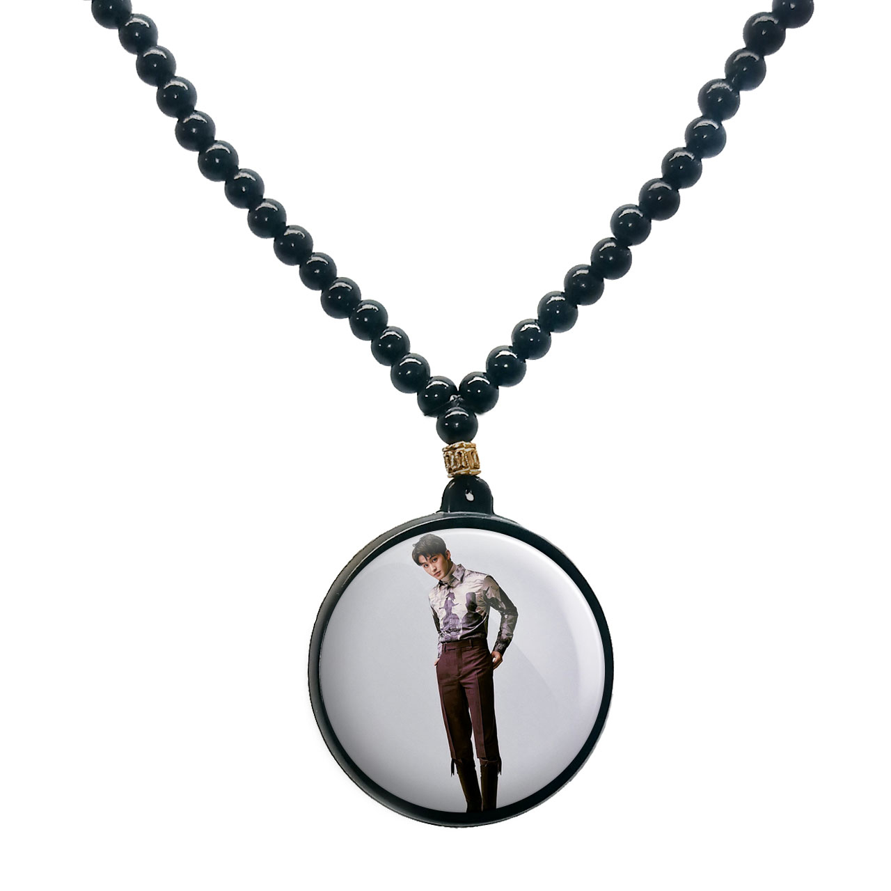 گردنبند پرمانه طرح GOT7 کد pmd.19186 مدل دو طرفه