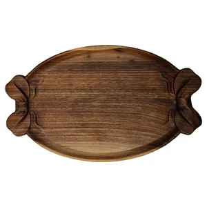 سینی چوبی مدل پاپیونی