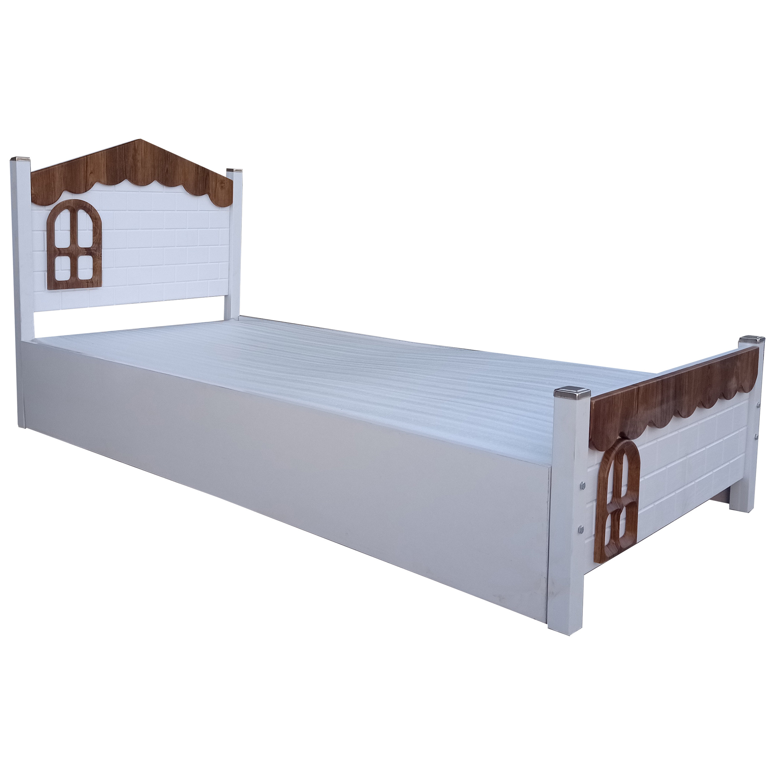 تخت خواب تک نفره مدل کلبه سایز 200x90 سانتی متر