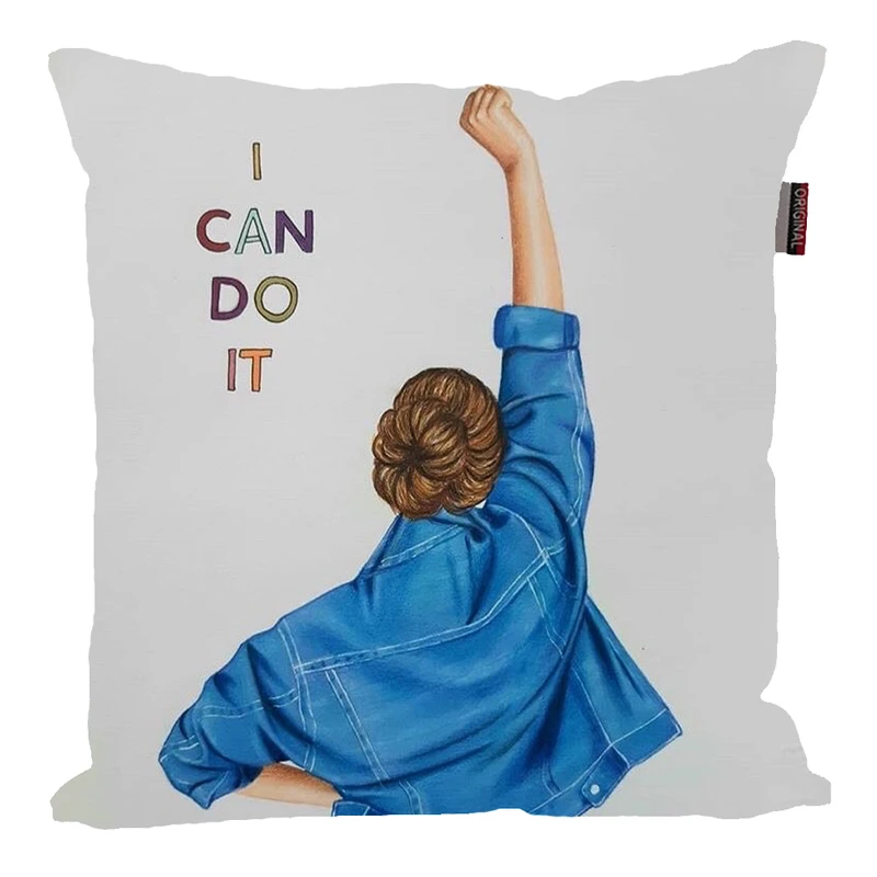 کوسن کودک مدل دخترانه طرح من میتوانم کد 294