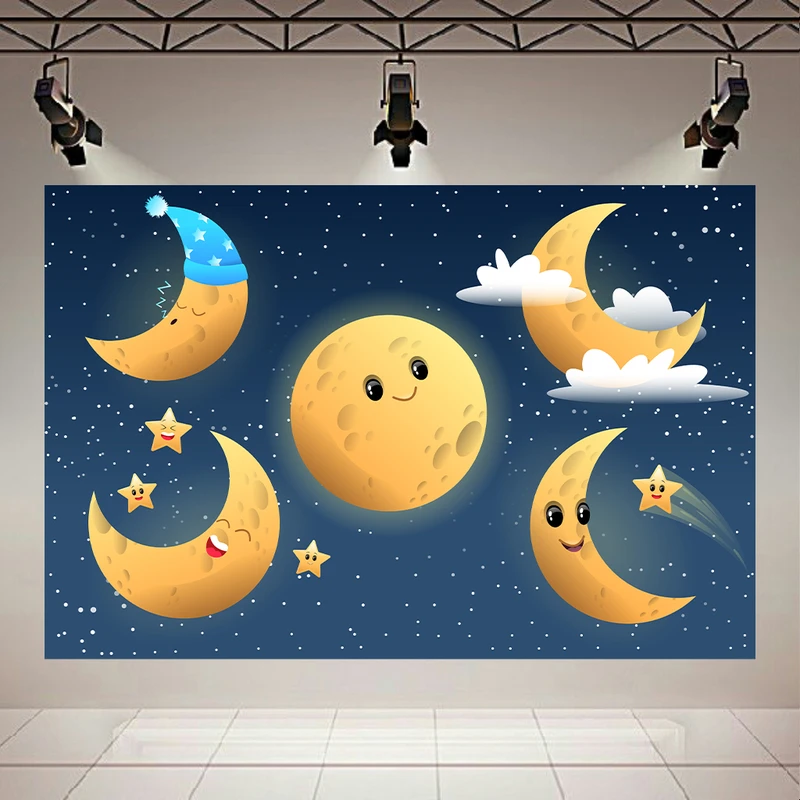 تابلو بوم طرح ماه مدل کودکانه کد AR304502