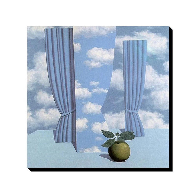 تابلو ترمه طراحان ایده طرح دنیای زیبا از ماگریت کد art0368