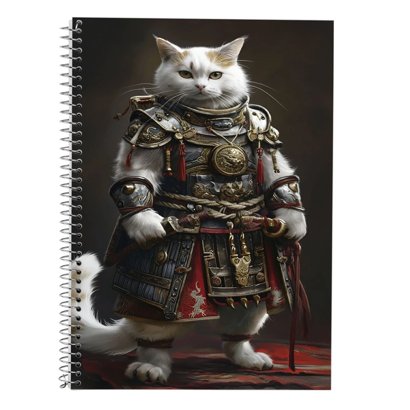 دفتر زبان 50 برگ مدوپد مدل دو خط طرح حیوانات جنگجو کد DF14861