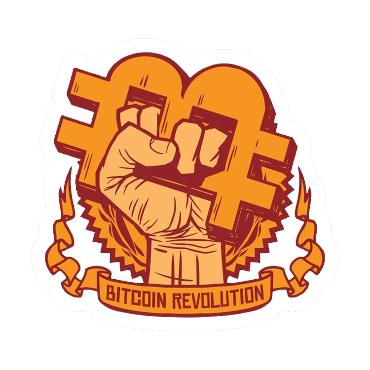استیکر پارچه و لباس پاد آفرین مدل بیت کوین کد 4062