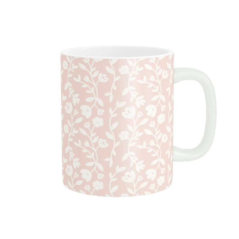 ماگ پاد آفرین طرح گل های مینیمال 4 کد MD-T65