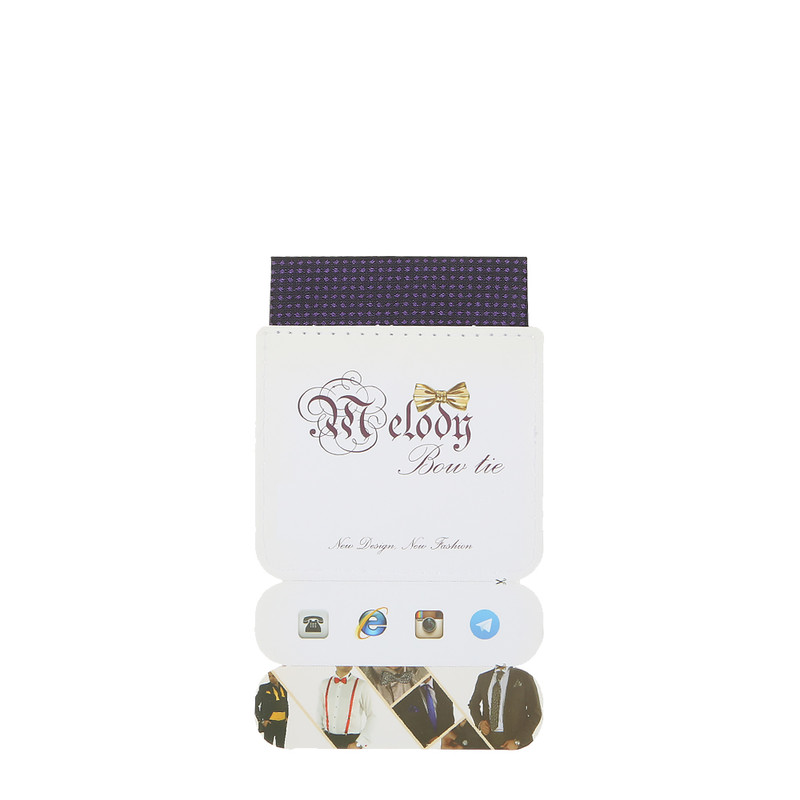 دستمال جیب مردانه ملودی مدل PS5105MSGprpl