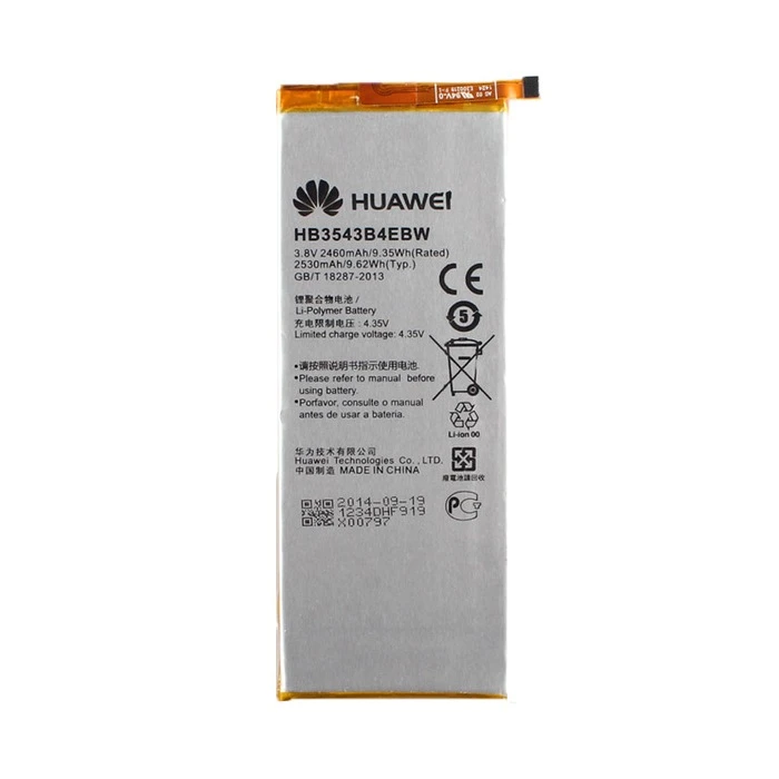 باتری گوشی موبایل مدل HB3543B4EBW ظرفیت 2460 میلی آمپرساعت مناسب برای گوشی موبایل هوآوی P7