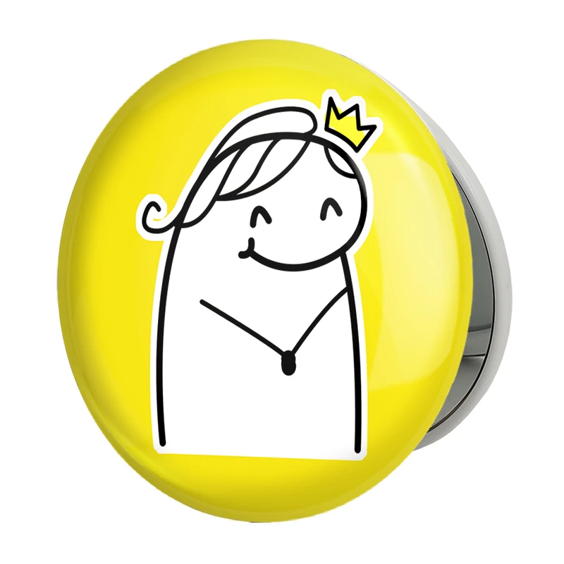 آینه جیبی خندالو طرح میقولی مدل تاشو کد 28024 