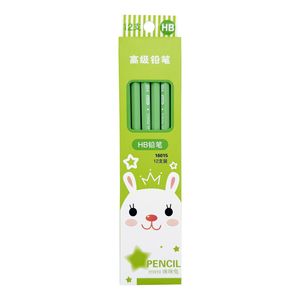 مداد مشکی با درجه سختی HB مدل پاستلی مات کد 16015 بسته 12 عددی