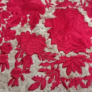 پارچه سوزن دوزی مدل شکوفه کد 001