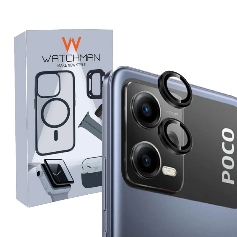 محافظ لنز دوربین واچ من مدل Ring Metal-4K مناسب برای گوشی موبایل شیائومی POCO X5 PRO