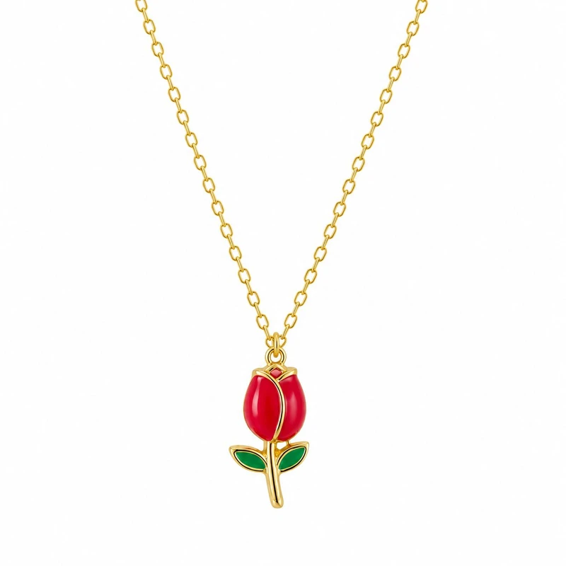 گردنبند زنانه پلاک جدا شونده گالری شادونه مدل Spring