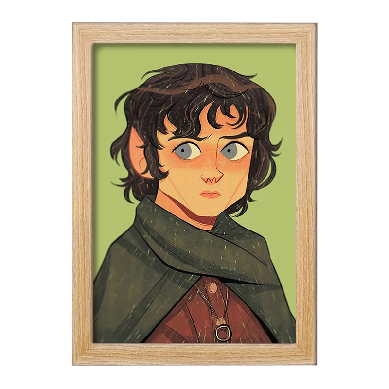 تابلو خندالو مدل فرودو بگینز ارباب حلقه ها Lord of the Rings  کد 4758