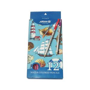 مداد آبرنگی 12 رنگ آریا طرح قایق کد 3084