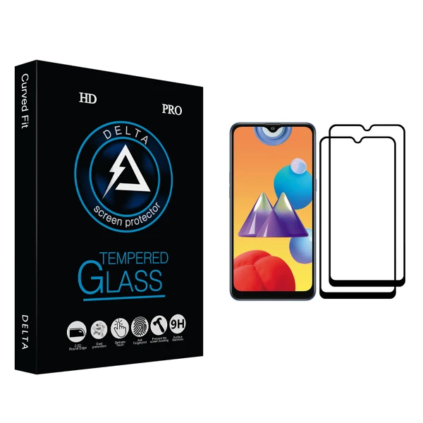 محافظ صفحه نمایش دلتا مدل HD مناسب برای گوشی موبایل سامسونگ Galaxy M01s بسته دو عددی