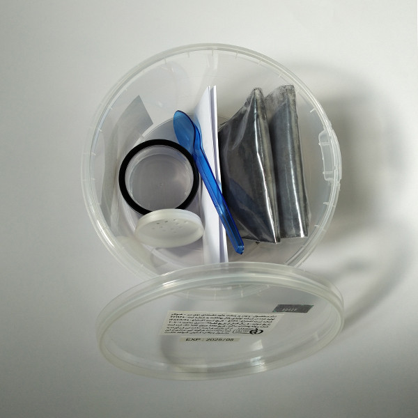 پودر پرپشت کننده مو هونام کد BBl-100 وزن 50 گرم رنگ مشکی و بلوند مسی تیره بسته 2 عددی