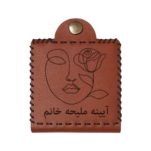 آینه جیبی مدل  اسم ملیحه طرح گل