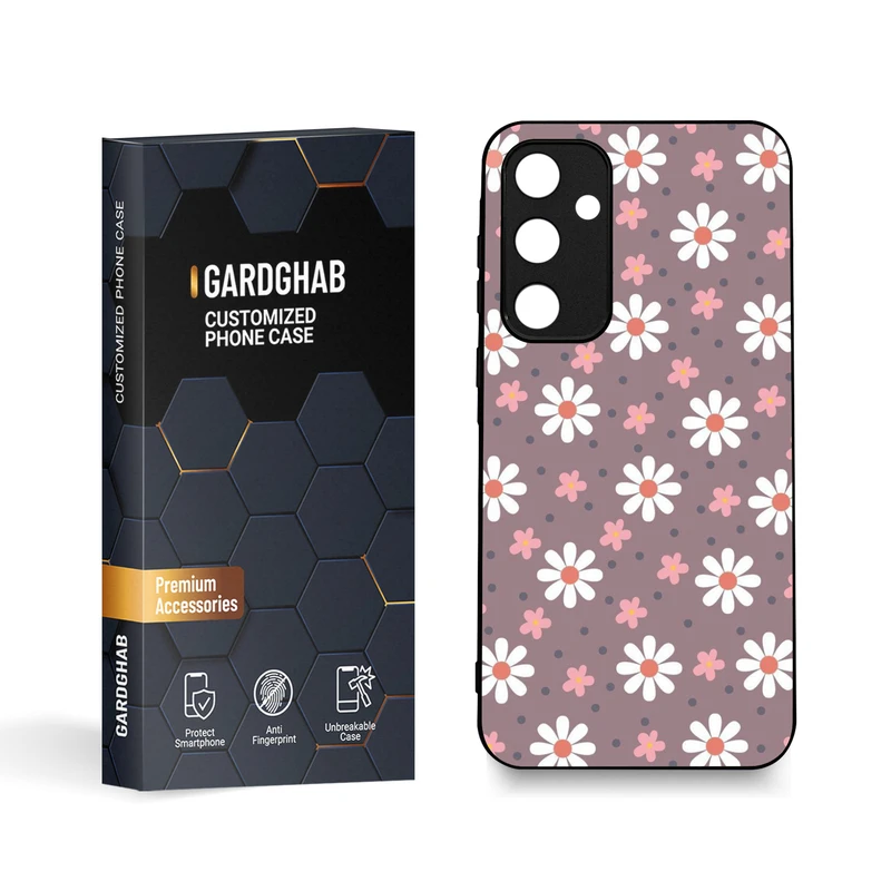 کاور گارد قاب مدل گل مناسب برای گوشی موبایل سامسونگ Galaxy A35