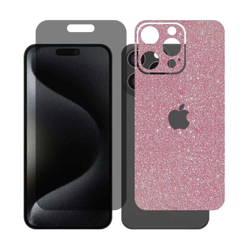 محافظ صفحه نمایش حریم شخصی گلس مدل Together مناسب برای گوشی موبایل اپل iPhone 15 Pro Max به همراه برچسب پوششی پشت گوشی