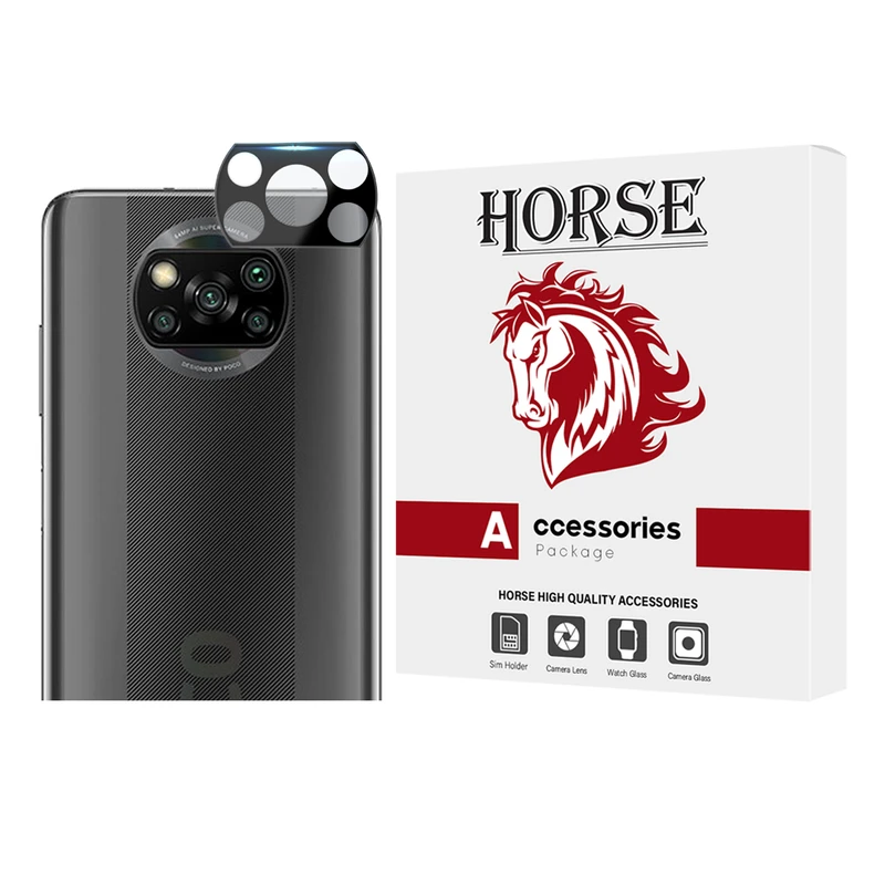 محافظ لنز دوربین هورس مدل FULLENSH مناسب برای گوشی موبایل شیائومی Poco X3 / X3 NFC / X3 Pro