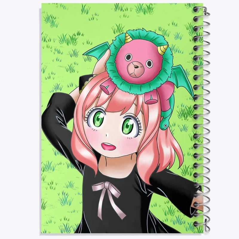 دفتر شطرنجی 50 برگ خندالو طرح آنیا فورجر انیمه اسپای ایکس فمیلی Spy x Family کد 15583